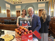 Rep. Costa with peaches